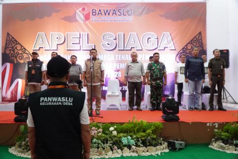 Bawaslu Indramayu Gelar Apel Siaga: Pastikan Pilkada 2024 Berjalan Adil dan Demokratis