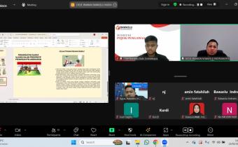 Diskusi Pojok Pengawasan secara daring melalui Zoom Meeting